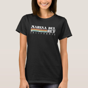 Retro Marina Del Rey California T-Shirt