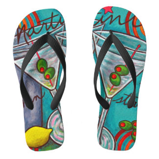Retro Martini Erwachsene, Breitband Flip Flops
