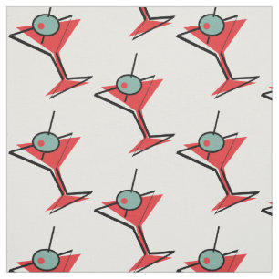 Retro Martini-Glas Stoff