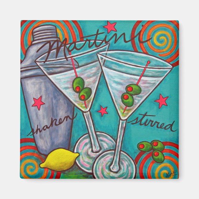 Retro Martini Magnet (Devant)