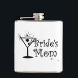 Retro Martini - Mama von Bride Flachmann<br><div class="desc">Retro Martini - Mama von Bride</div>