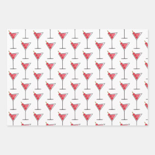 Retro Martinis 3 façons Envelopper la feuille de p