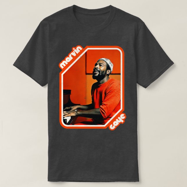 Retro Marvin Gaye Tribute T-Shirt (Design vorne)