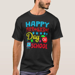 Retro Math Formel glücklich 100 Tage der Schule 10 T-Shirt