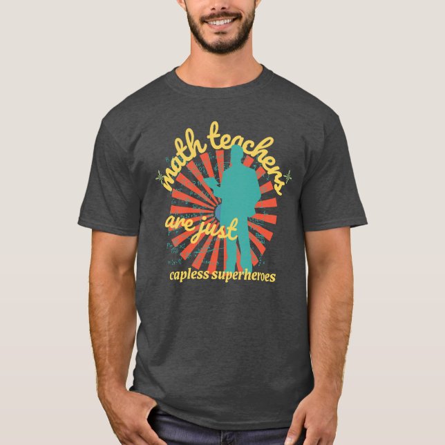 Retro-Mathematiktutor-Grafik für lustige Mathemati T-Shirt (Vorderseite)