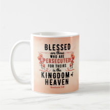 Retro Matthew 5:10 Poppies Wasserfarbe