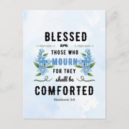 Retro Matthew 5:4 Bibelverse Postkarte