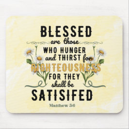 Retro Matthew 5:6 Wasserfarbe Mousepad