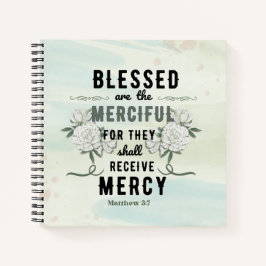 Retro Matthew 5:7 Bibelverse Notizbuch