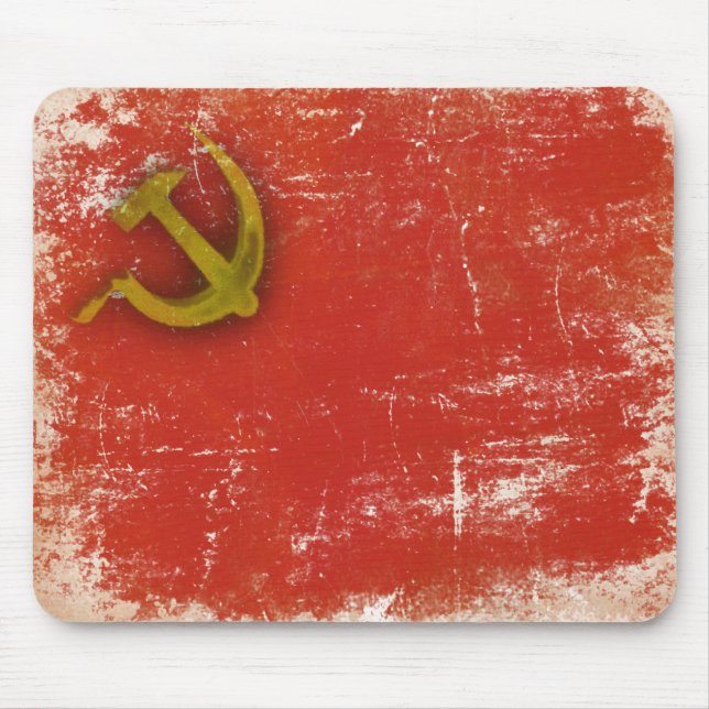 Retro-Mausepad mit schmutziger alter Sowjetunion-F Mousepad (Vorne)