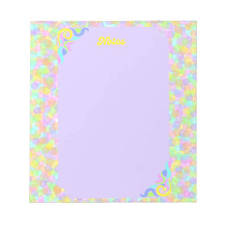 Retro-Maximalist farbenfrohes Notizbuch Notizblock