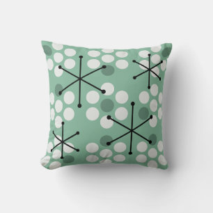 Retro MCM Dots-Größe des mittleren Jahrhunderts gr Kissen