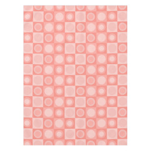 Retro MCM Geometrisches Muster Lachs rosa Tischdecke