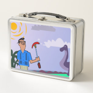 Retro MCM Mini Golf Metall Brotdose