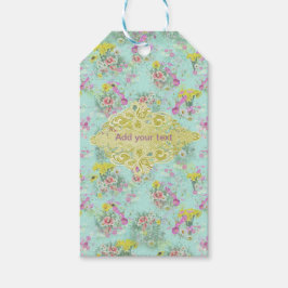 Retro Meadow Classic-Blume Geschenkanhänger