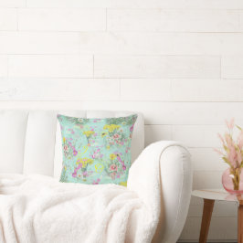 Retro Meadow Classic-Blume Kissen
