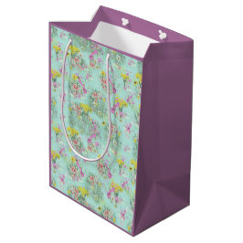 Retro Meadow Classic-Blume Mittlere Geschenktüte