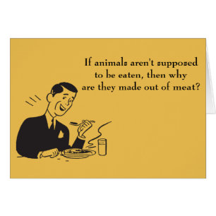 Retro Meat Carnivore Animals Eating