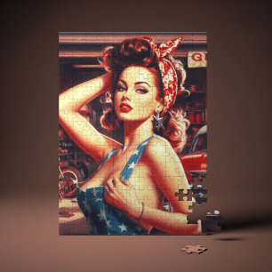 Retro Mechanic Girl