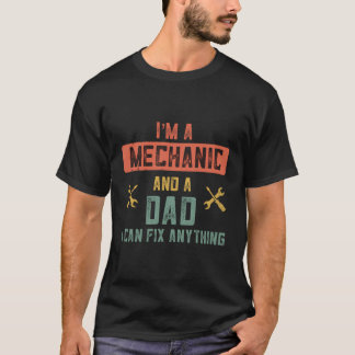 Retro Mechanische Geschenke Männer Mechanische Vät T-Shirt