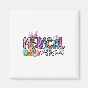 Retro Medical Istant Bunny Eggs Osternahrung Doc Magnet