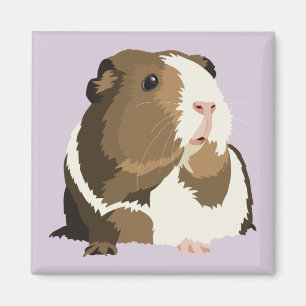 Retro Meerschweinchen-"Betty" Kühlschrankmagnet