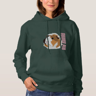 Retro Meerschweinchen "Elsie" Hoodie-Sweatshirt Hoodie