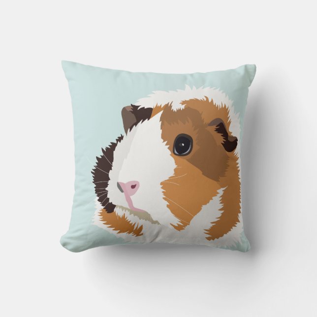 Retro Meerschweinchen "Elsie" Kissen (Vorderseite)
