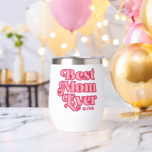 Retro Meilleure maman jamais rose Super Mère's Day