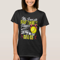 Retro Mein Lieblings-Softball-Player nennt mich Ma