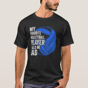 Retro Mein Lieblings-Volleyball-Spieler ruft mich  T-Shirt