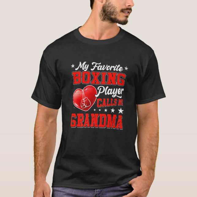 Retro Mein Lieblingsboxer ruft mich Oma an T-Shirt (Vorderseite)