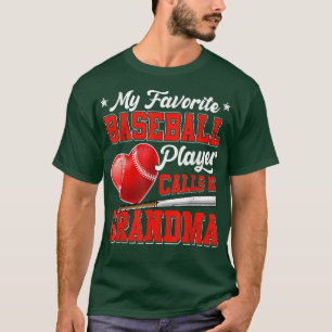 Retro Mein liebster Baseball-Spieler ruft mich Oma T-Shirt