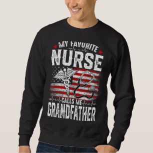 Retro meine Lieblings-Krankenschwester nennt mich  Sweatshirt