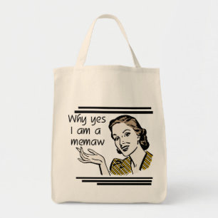 Retro Memaw T - Shirts und Geschenke Tragetasche