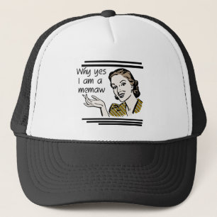 Retro-Memaw-T-Shirts und Geschenke Truckerkappe