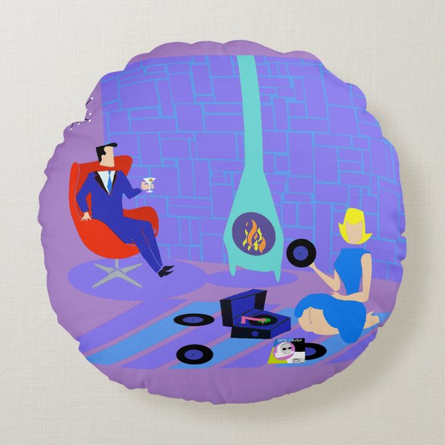 Rétro même à la maison autour du coussin (Devant)