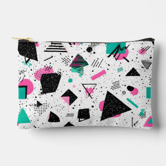 Retro Memphis Geometric Pattern Zubehörtasche
