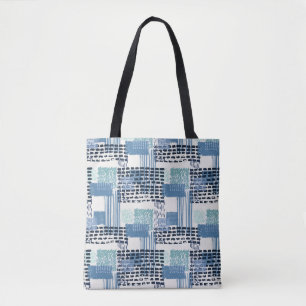 Retro-Memphis-Kritzel nahtloses Muster Tasche