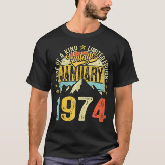Retro Mens 50. Geburtstagsgeschenk 50 Jahre Vintag T-Shirt