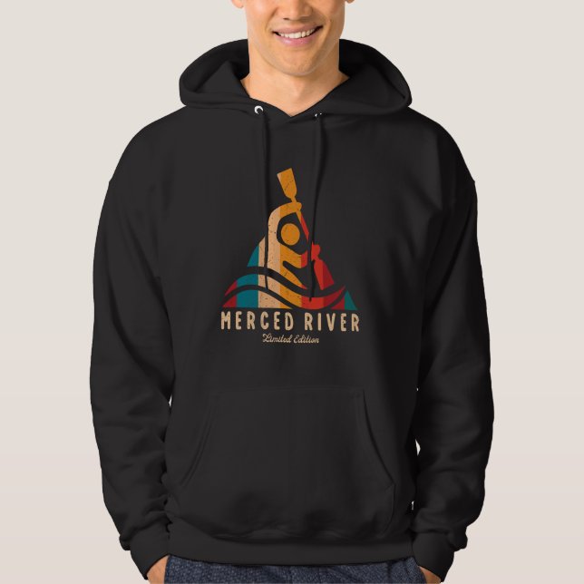 Retro Merced River Kayaking Hoodie (Vorderseite)