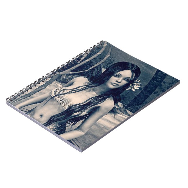 Retro Mermaid Notizblock (Linke Seite)