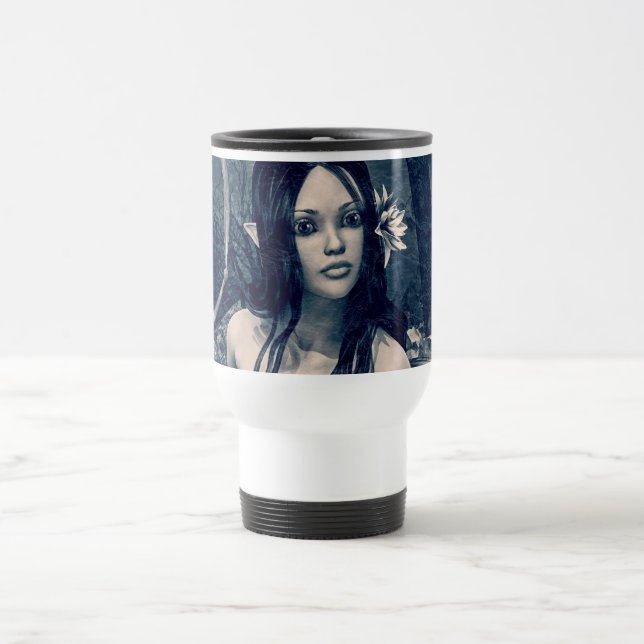 Retro Mermaid Reisebecher (Mittel)