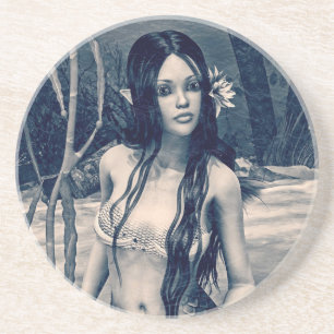Retro Mermaid Untersetzer