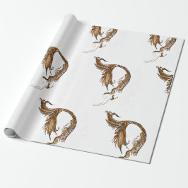 Retro Mermaid Wrapping Paper Geschenkpapier