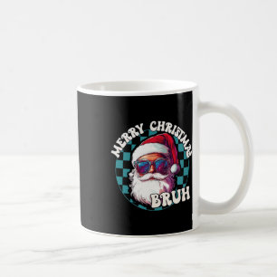 Retro Merry Christmas Bruh Funny Cool Santa Claus Kaffeetasse