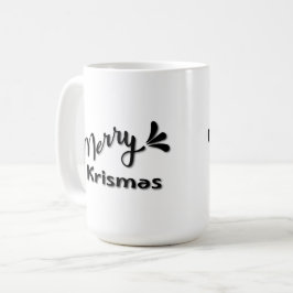 Retro Merry Christmas Style Kaffeetasse