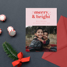 Retro Merry und Bright Family Weihnachten