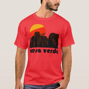 Retro Mesa Verde Tourist Souvenir Nationalpark De  T-Shirt