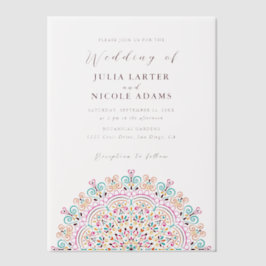 Retro Mexican Terrain Blühend Mandala Wedding